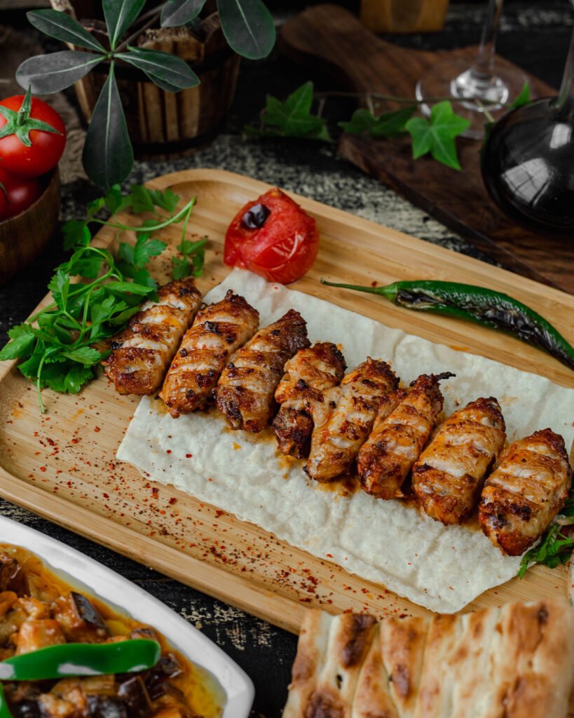 Grilled Chicken Kebab Strips