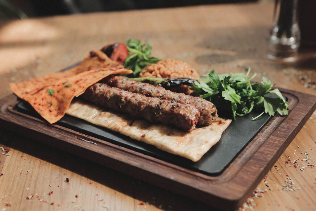 Grilled Kofta Kebab Plate