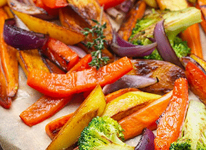 chickpea salad with feta and house sauce