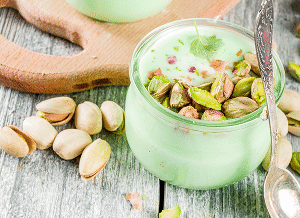 High Protein Pistachio Overnight Oats