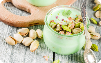 High Protein Pistachio Overnight Oats